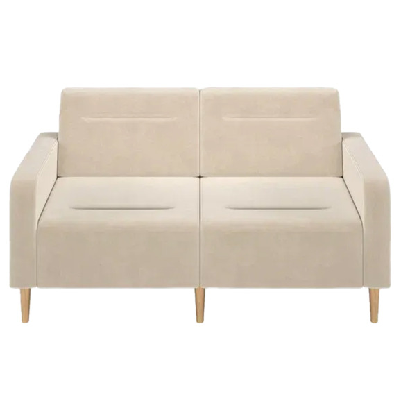 Диван Папилла, велюр, 162 см, бежевый - фото 2