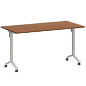 Фотография товара Стол мобильный складной орех, белый, 22 мм, 140*70 от компании ChiedoCover.