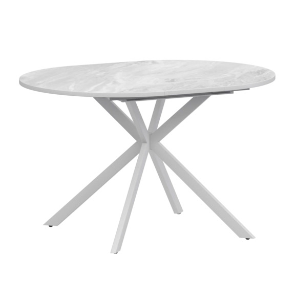 Стол раздвижной Беккет, 1300мм, лавант, белый муар - фото 1