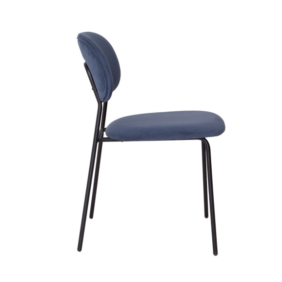 Стул Париж, велюр велютто 53, каркас Ral 9005 - фото 5