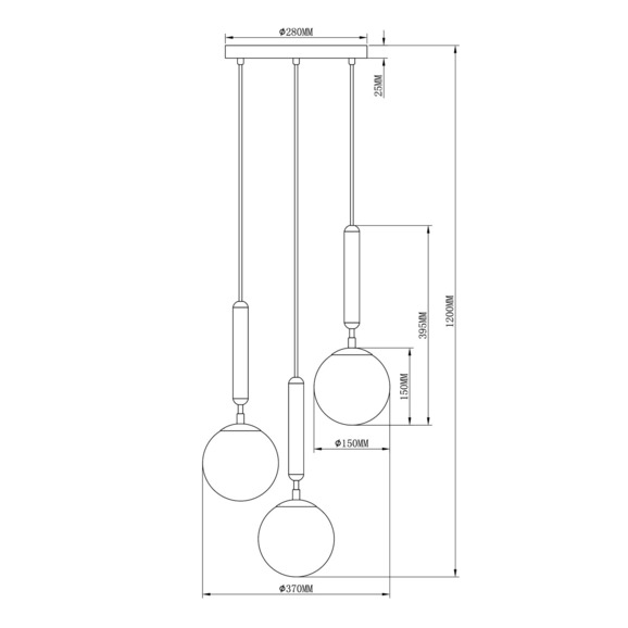 Подвесной светильник V2851-3P Host 3*E14*40W - фото 2