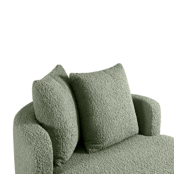Кресло Forli, светло-зеленый, мех - фото 5