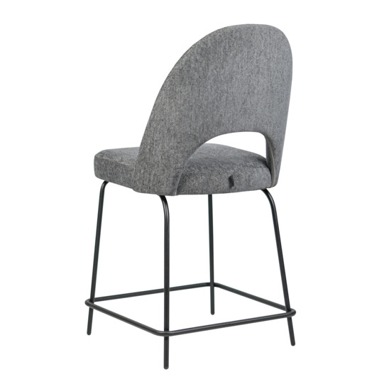 Полубарный стул Маллин, шенилл милано 10, металлические ножки - фото 3