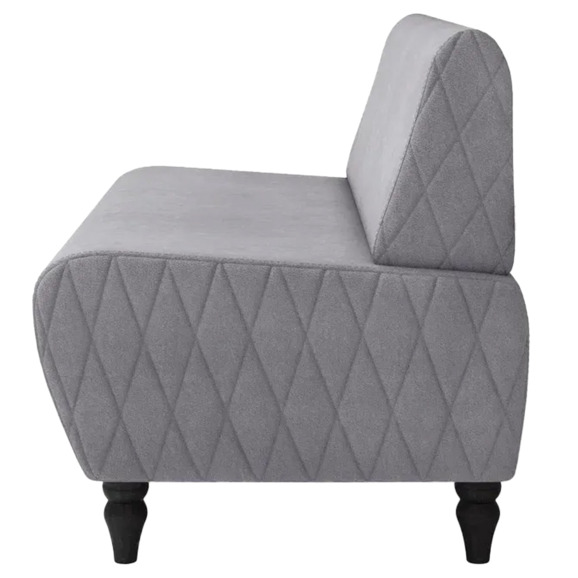 Диван Лотик, велюр, светло-серый - фото 4