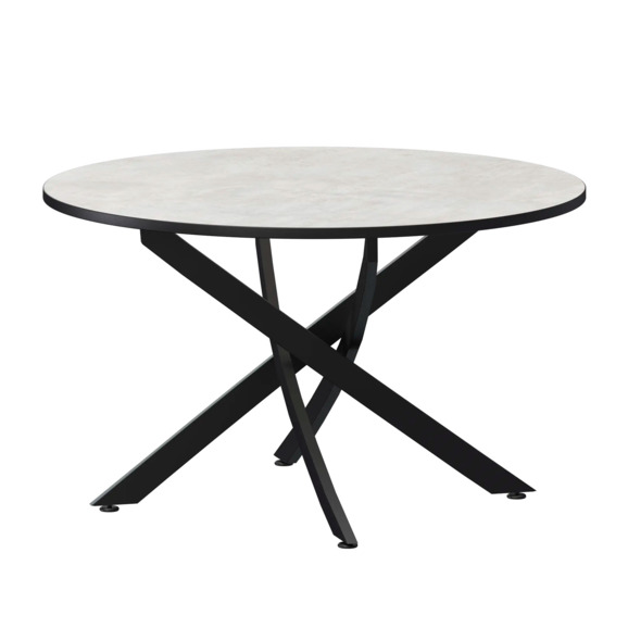 Стол нераздвижной Геометри 2, 1000, лофт, черный муар Стол нераздвижной Геометри 2, 1000, лофт, черный муар - фото 1