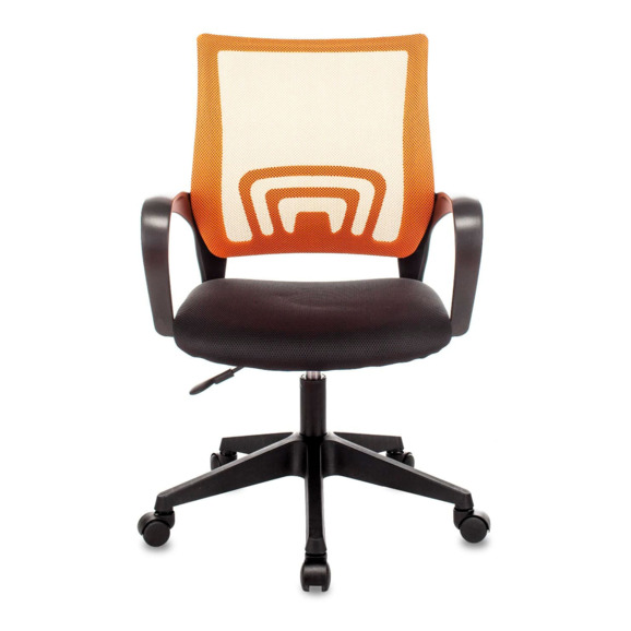 Кресло офисное TopChairs ST-Basic сетка/ткань оранжевый - фото 3