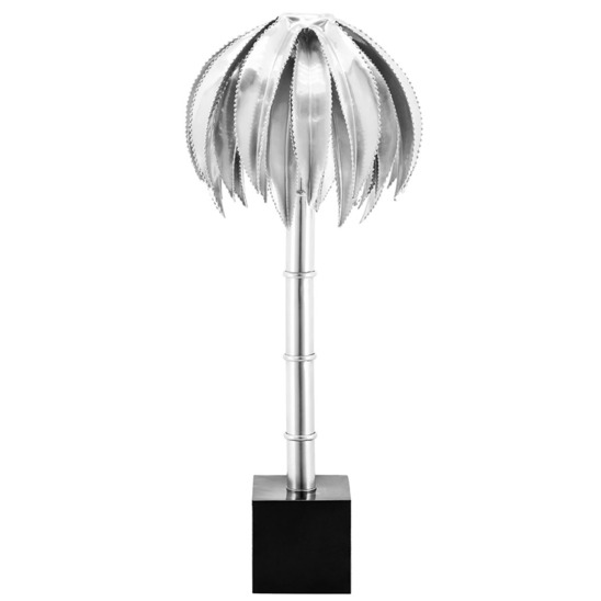 Настольная лампа Пальмери, серебряная, 72 см - фото 1
