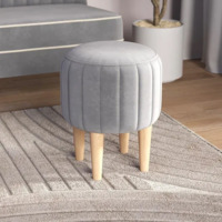 Фотография товара Пуф Ноотропик, круглый, светло-серый от компании ChiedoCover.