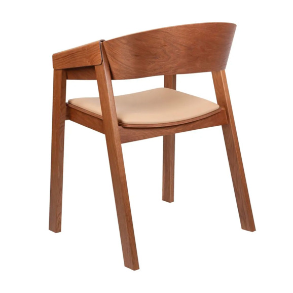 Стул деревянный с подлокотниками Модус, дуб коньяк - фото 4