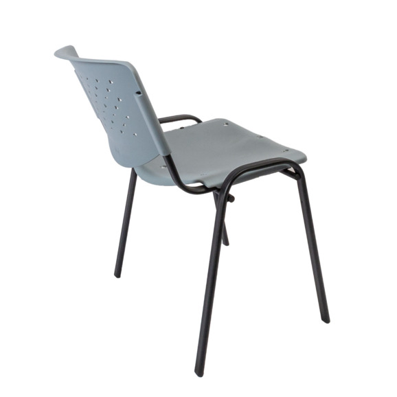 Стул Изо, пластик, серый - фото 3