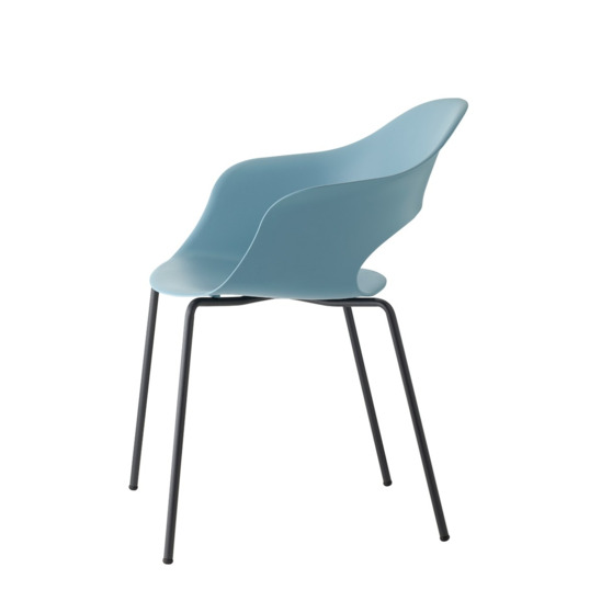 Кресло пластиковое Сано, голубой, антрацит - фото 2