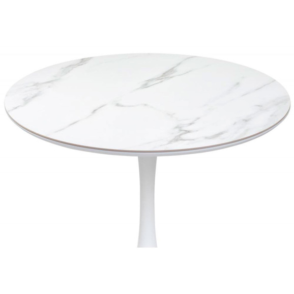 Стол Тулип белый мрамор / белый Стол Тулип белый мрамор / белый - фото 3
