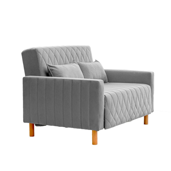 Диван-кровать Митчел Лео 122, серый Диван-кровать Митчел Лео 122, серый - фото 1