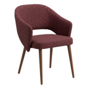 Фотография товара Стул Флай, рогожка Плей брик, ножки бук морилка светлый орех от компании ChiedoCover.