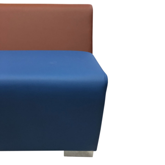 Секция Бальдор двухместная, коричнево-синяя - фото 6