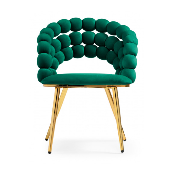 Стул Ball green, gold - фото 2