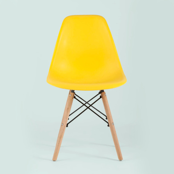 Стул Eames DSW желтый - фото 2