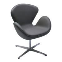Настоящее фото товара Кресло Swan Chair серый, произведённого компанией ChiedoCover