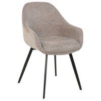 Настоящее фото товара Стул кухонный Glow, бежевый, черный, произведённого компанией ChiedoCover