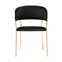 Фотография товара Стул на металлокаркасе Kamelia black / gold от компании ChiedoCover.