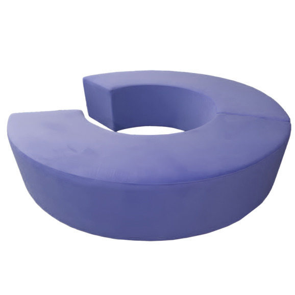 Диван Кругси, велюр сиреневый - фото 1