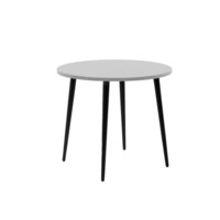 Фотография Стол серый, круглый от производителя ChiedoCover, картинка продукции, реальное фото товара Настоящее фото товара Стол серый, круглый, произведённого компанией ChiedoCover