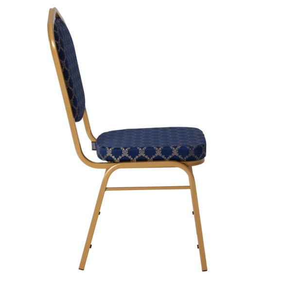 Стул Хит 20, жаккард Санлайт комп. синий, каркас золото - фото 6