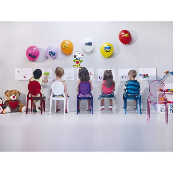 Стул прозрачный детский Baby Elizabeth фиолетовый - фото 8