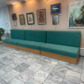 Реальное изображение товара 1 Диван Мистик, велюр Нувола 72 зеленый, ЛДСП Кроношпан Плитторг Дуб Сонома производства ChiedoCover 