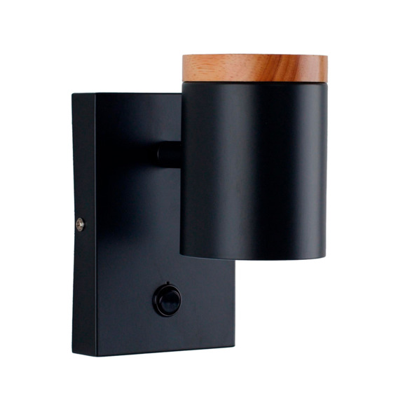 Светильник настенный Рик Ашесвуд, чёрный - фото 1