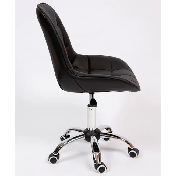 Стул Мускус, хром, черный, кожа - фото 3