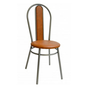 Фотография товара Стул Lorence, каркас серебро, коричневый от компании ChiedoCover.