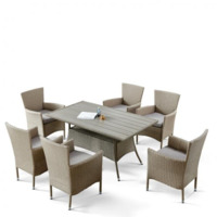 Настоящее фото товара Комплект мебели Франкфурт, 6 стульев, beige, произведённого компанией ChiedoCover