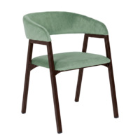 Настоящее фото товара Стул Прадо, велюр Велютто 70, каркас темный орех, произведённого компанией ChiedoCover
