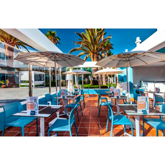 Стул пластиковый Bora Bistrot, голубой - фото 4