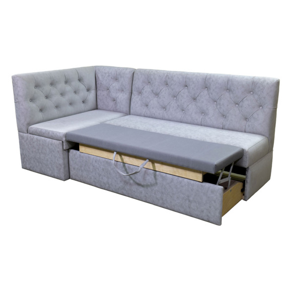 Диван Flower угловой, серый - фото 2