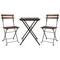Фотография Комплект складной мебели Jail, стол + 2 стула от производителя ChiedoCover, картинка продукции, реальное фото товара Настоящее фото товара Комплект складной мебели Jail, стол + 2 стула, произведённого компанией ChiedoCover