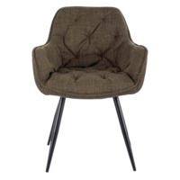 Настоящее фото товара Стул кухонный Root, оливковый, черный, произведённого компанией ChiedoCover