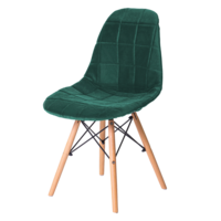 Настоящее фото товара Чехол Е04 на стул Eames, зеленый, произведённого компанией ChiedoCover