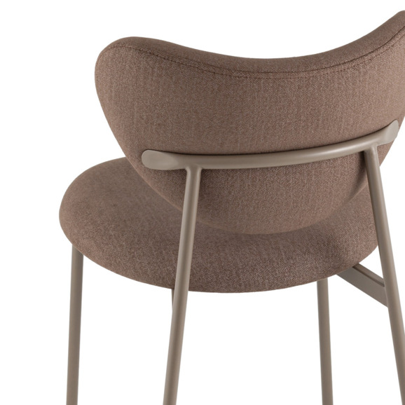 Стул Rina велюр, коричневый, бежево-серый Стул Rina велюр, коричневый, бежево-серый - фото 6