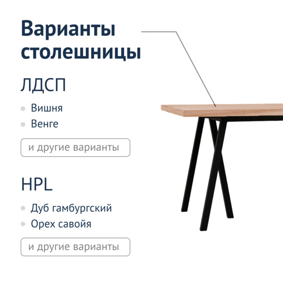 Стол Лофт Нево, ЛДСП - фото 2