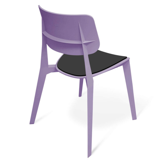 Стул Clap, лаванда, черный - фото 4