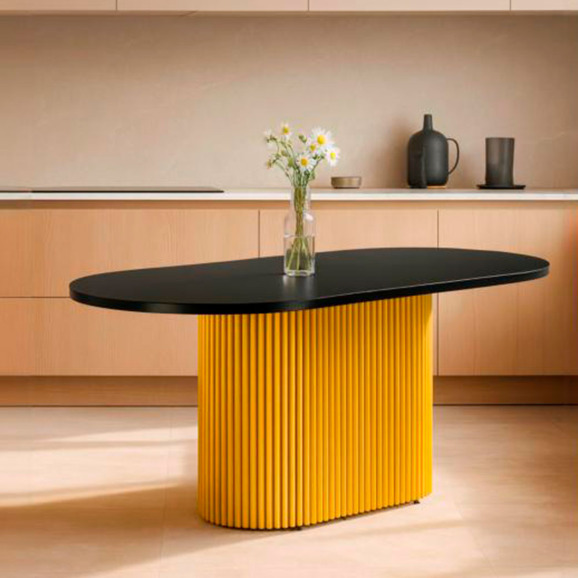 Барон О 200 х 90 черная пленка шагрень / золотые ноги - фото 5