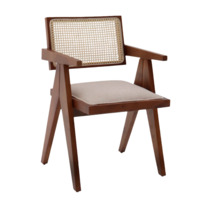 Настоящее фото товара Стул Nura, орех натуральный, обивка бежевая, произведённого компанией ChiedoCover