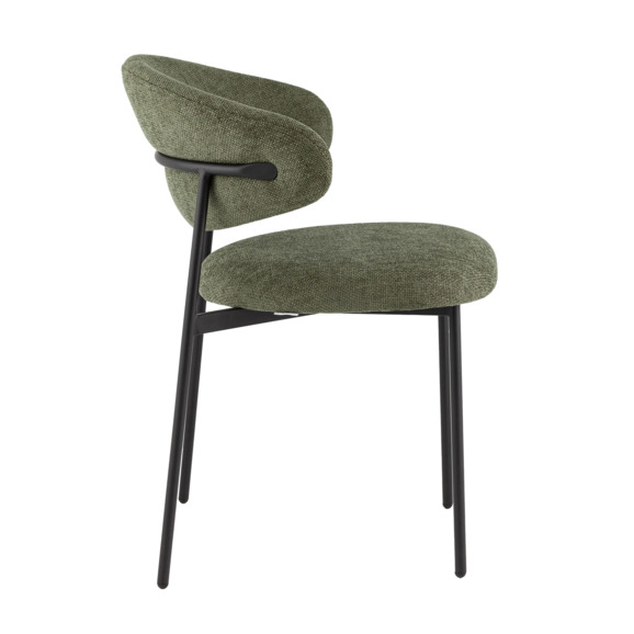 Стул Эва, шенилл, каркас зеленый - фото 2