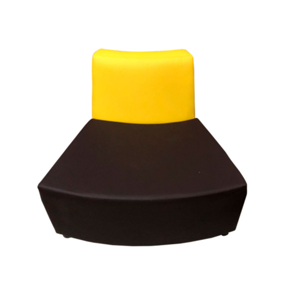 Диван Дога четырехместный к.1, желто-шоколадный - фото 3