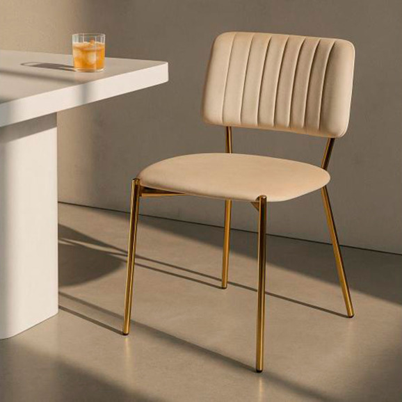 Стул на металлокаркасе Armond beige / gold Стул на металлокаркасе Armond beige / gold - фото 10