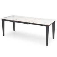 Фотография товара Стол обеденный Elixir, раскладной, белый мрамор, черный от компании ChiedoCover.