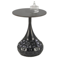 Настоящее фото товара Стол журнальный Foundation, черный мрамор, черный, произведённого компанией ChiedoCover