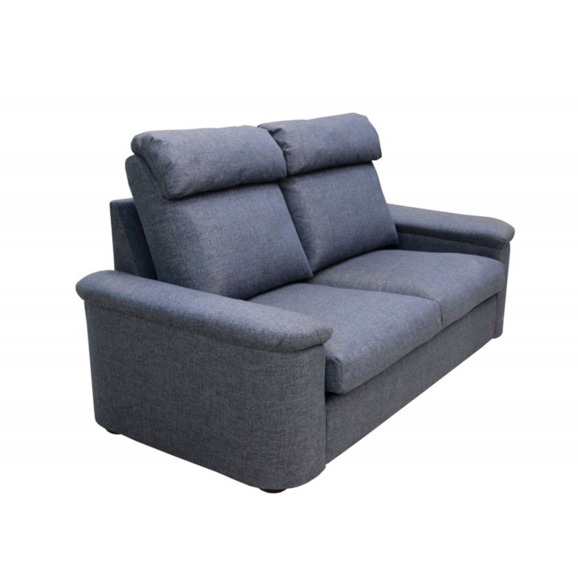 Диван Наполи двухместный раскладной, рогожка джаспер, серый - фото 1